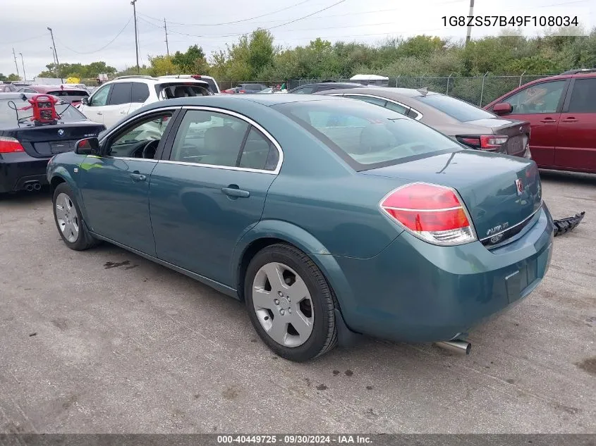 2009 Saturn Aura Xe VIN: 1G8ZS57B49F108034 Lot: 40449725