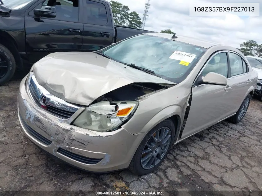 2009 Saturn Aura Xe VIN: 1G8ZS57BX9F227013 Lot: 40512581