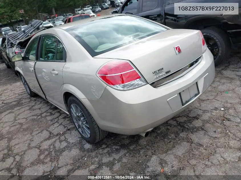 2009 Saturn Aura Xe VIN: 1G8ZS57BX9F227013 Lot: 40512581