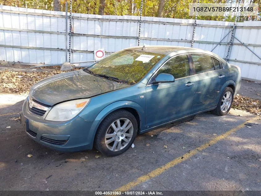 2009 Saturn Aura Xr VIN: 1G8ZV57B89F213148 Lot: 40531063