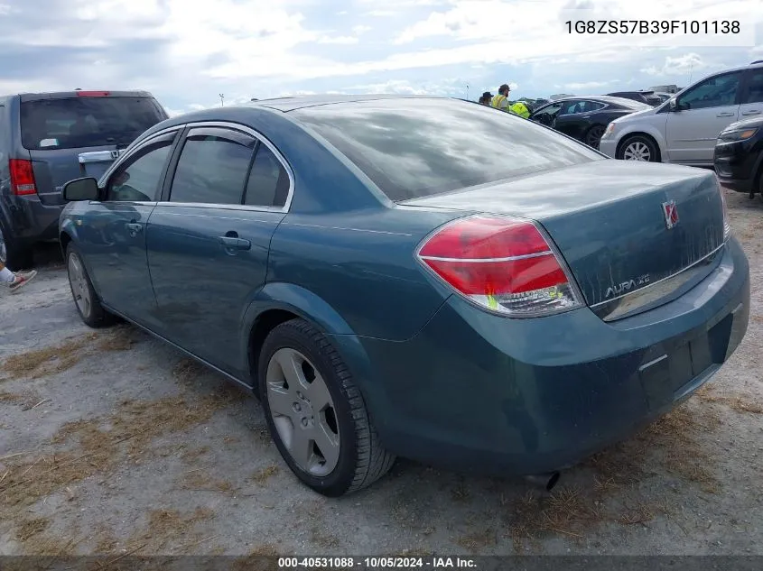 2009 Saturn Aura Xe VIN: 1G8ZS57B39F101138 Lot: 40531088