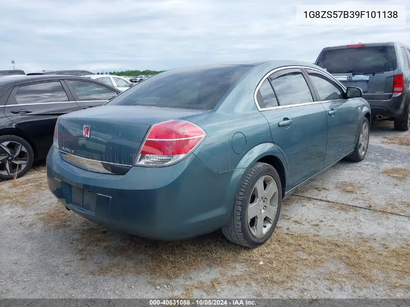 2009 Saturn Aura Xe VIN: 1G8ZS57B39F101138 Lot: 40531088