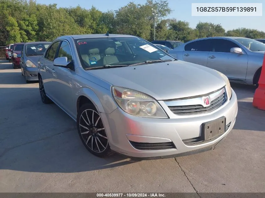 2009 Saturn Aura Xe VIN: 1G8ZS57B59F139891 Lot: 40539977