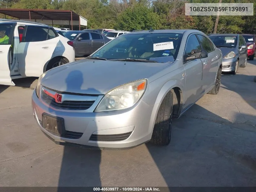 2009 Saturn Aura Xe VIN: 1G8ZS57B59F139891 Lot: 40539977