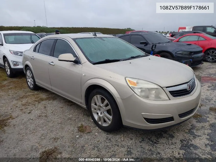 2009 Saturn Aura Xr VIN: 1G8ZV57B89F178661 Lot: 40540398