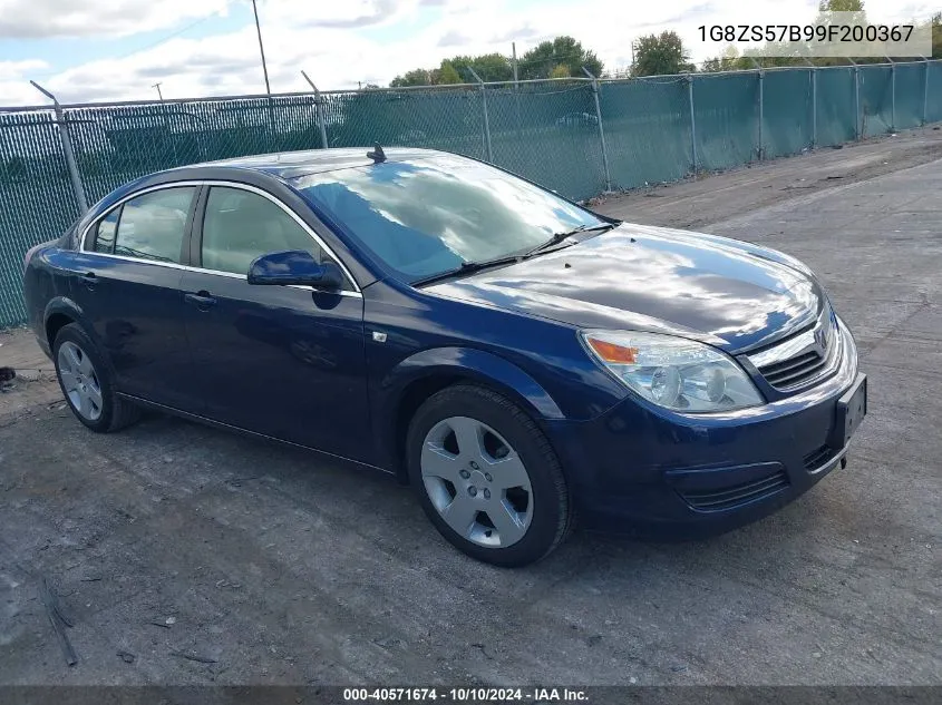 2009 Saturn Aura Xe VIN: 1G8ZS57B99F200367 Lot: 40571674