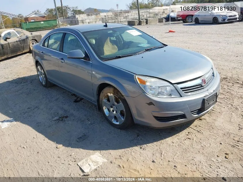 2009 Saturn Aura Xe VIN: 1G8ZS57B19F181930 Lot: 40583691