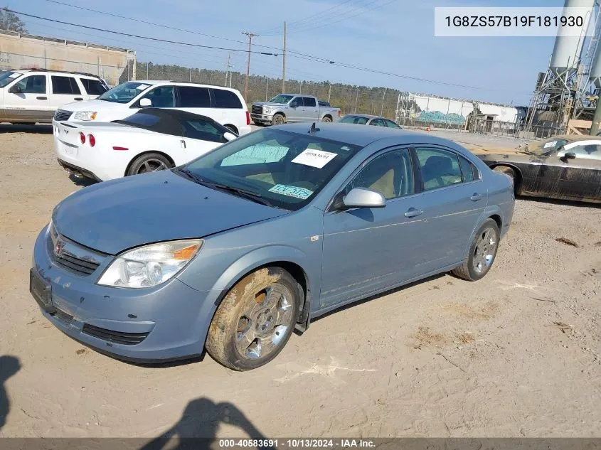 2009 Saturn Aura Xe VIN: 1G8ZS57B19F181930 Lot: 40583691