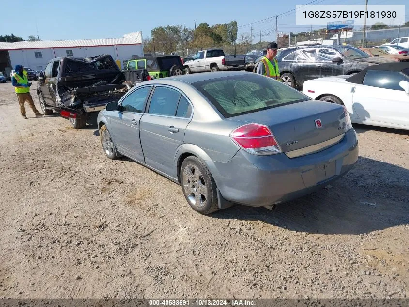 2009 Saturn Aura Xe VIN: 1G8ZS57B19F181930 Lot: 40583691