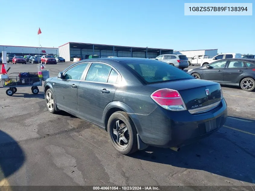 1G8ZS57B89F138394 2009 Saturn Aura Xe