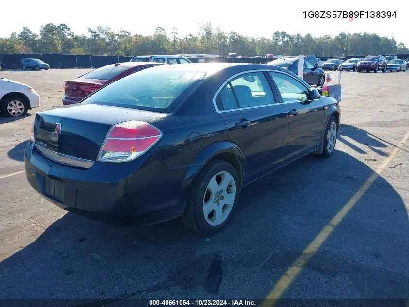 1G8ZS57B89F138394 2009 Saturn Aura Xe