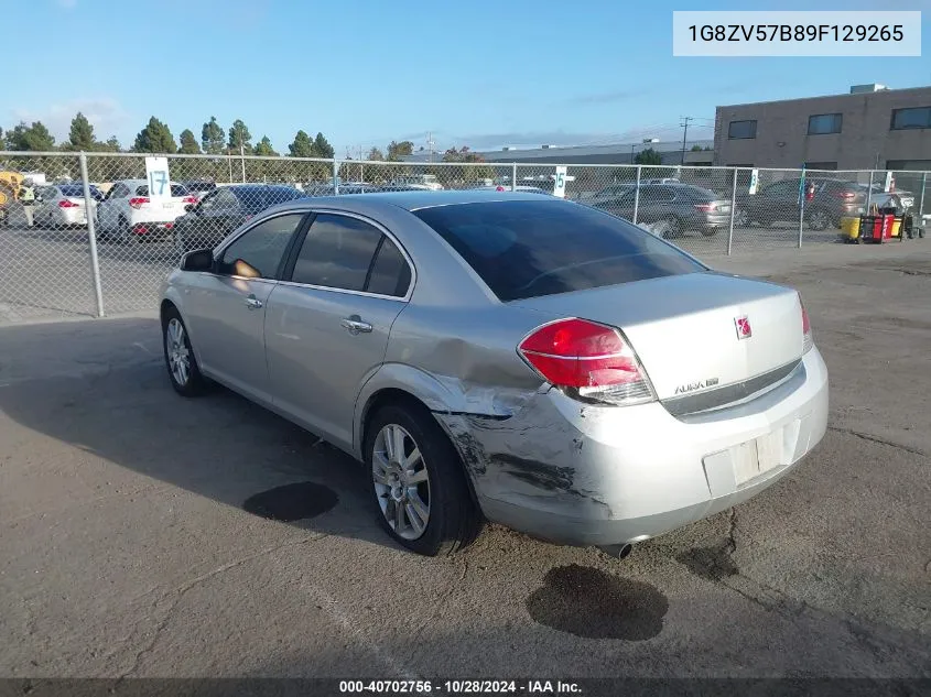 2009 Saturn Aura Xr VIN: 1G8ZV57B89F129265 Lot: 40702756