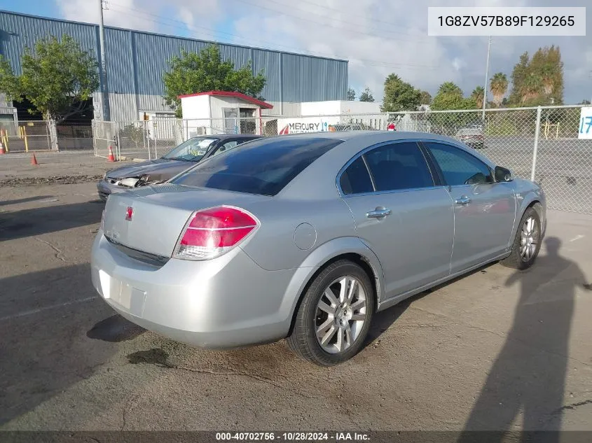 2009 Saturn Aura Xr VIN: 1G8ZV57B89F129265 Lot: 40702756