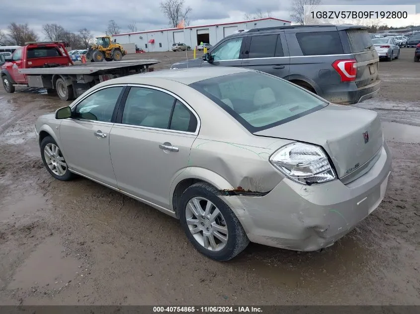 2009 Saturn Aura Xr VIN: 1G8ZV57B09F192800 Lot: 40754865