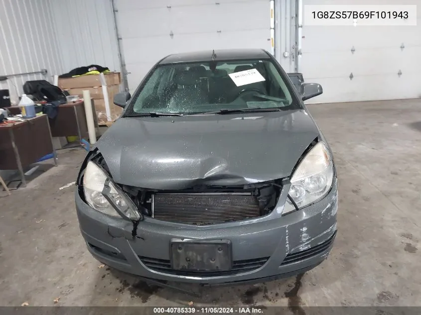 2009 Saturn Aura Xe VIN: 1G8ZS57B69F101943 Lot: 40785339