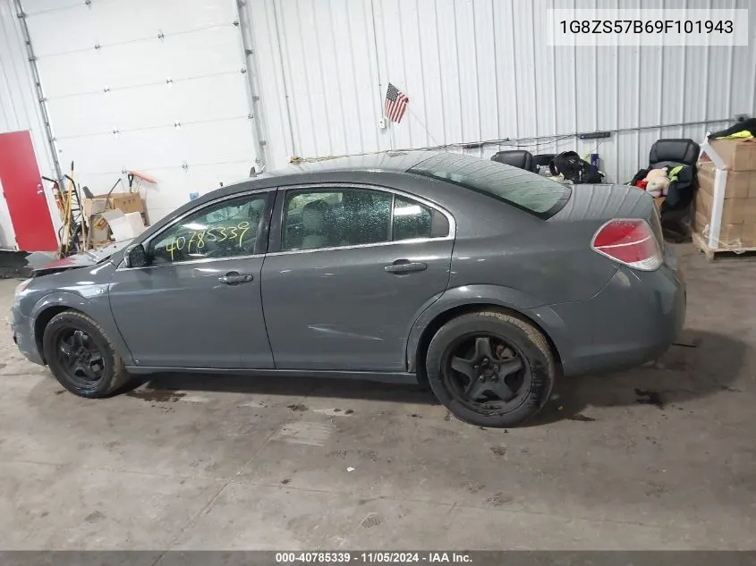 2009 Saturn Aura Xe VIN: 1G8ZS57B69F101943 Lot: 40785339