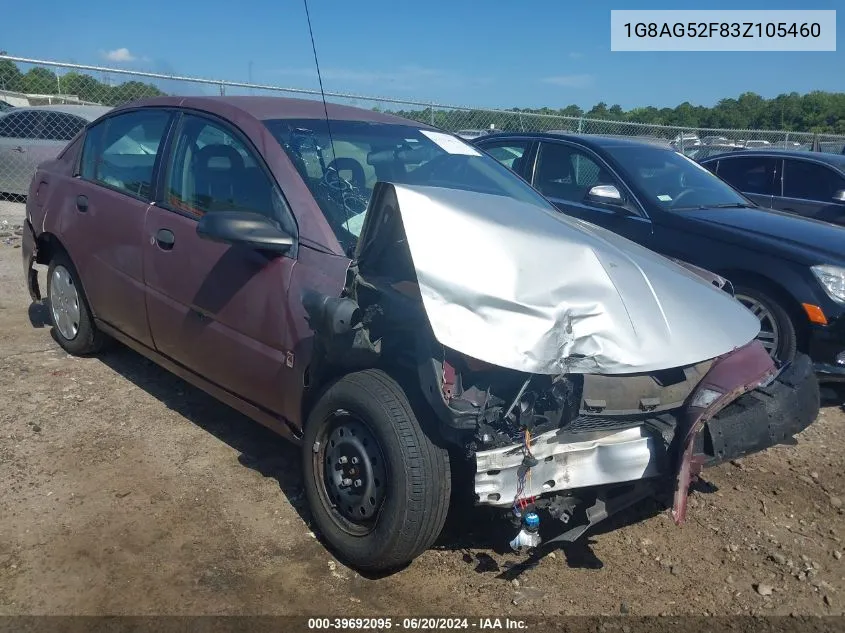 2003 Saturn Ion 1 VIN: 1G8AG52F83Z105460 Lot: 39692095