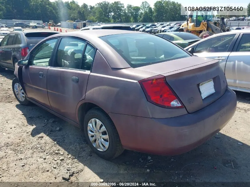 2003 Saturn Ion 1 VIN: 1G8AG52F83Z105460 Lot: 39692095