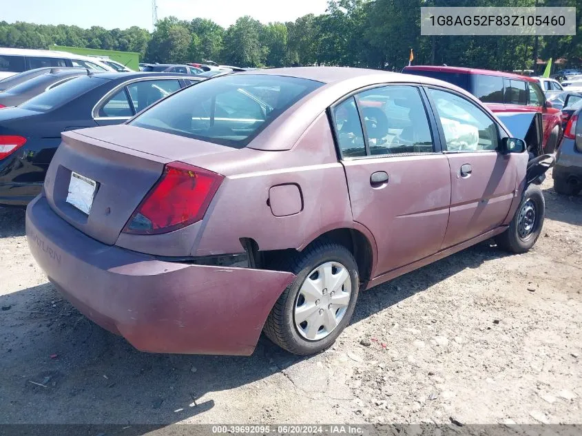 2003 Saturn Ion 1 VIN: 1G8AG52F83Z105460 Lot: 39692095