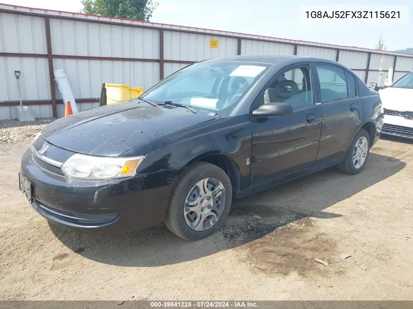 1G8AJ52FX3Z115621 2003 Saturn Ion 2