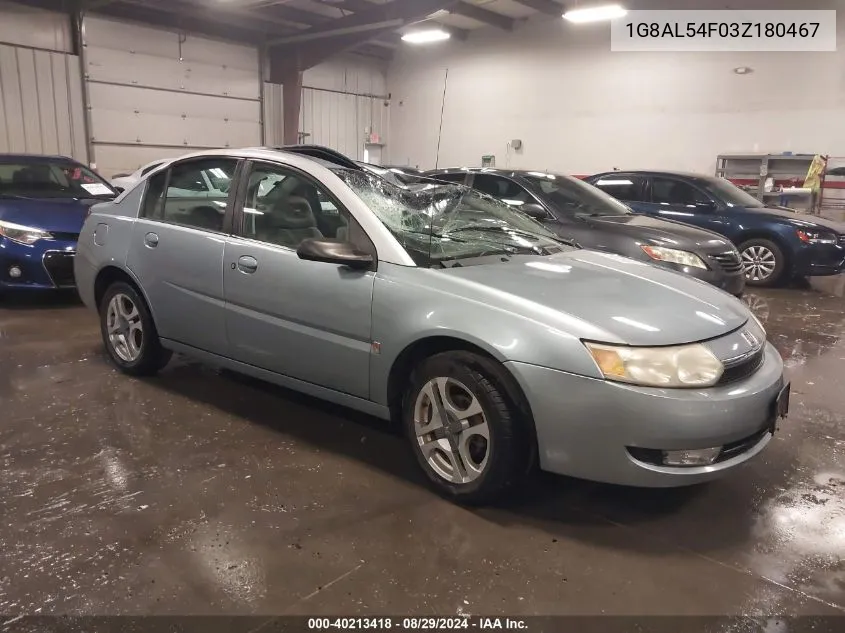 2003 Saturn Ion 3 VIN: 1G8AL54F03Z180467 Lot: 40213418