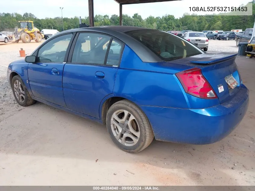 1G8AL52F53Z151453 2003 Saturn Ion Ion 3