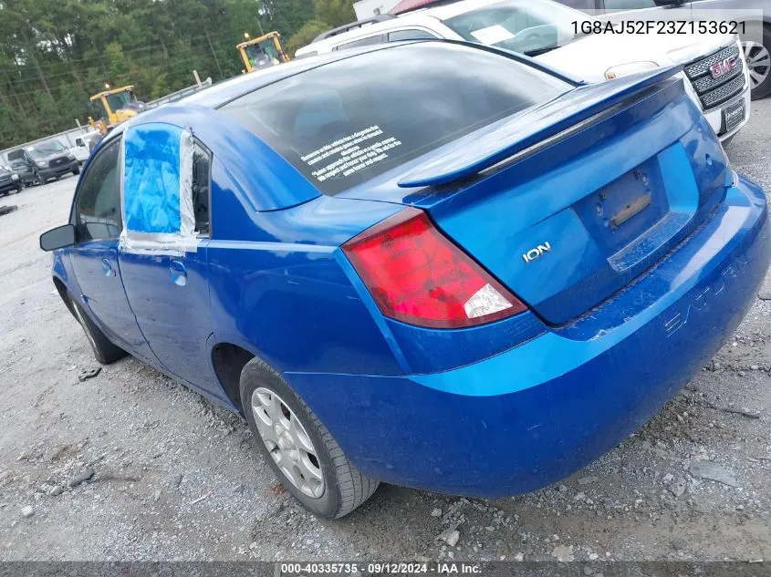 2003 Saturn Ion 2 VIN: 1G8AJ52F23Z153621 Lot: 40335735