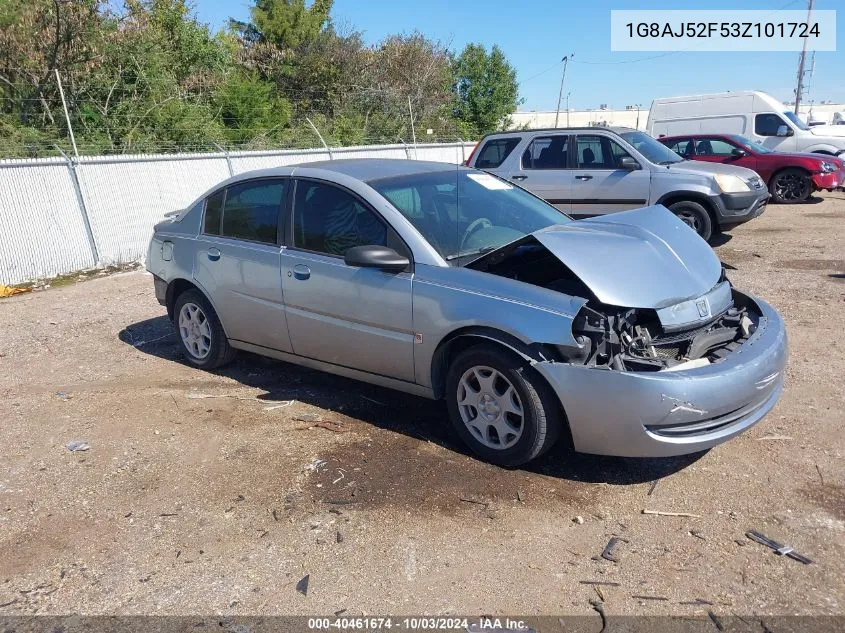 2003 Saturn Ion 2 VIN: 1G8AJ52F53Z101724 Lot: 40461674