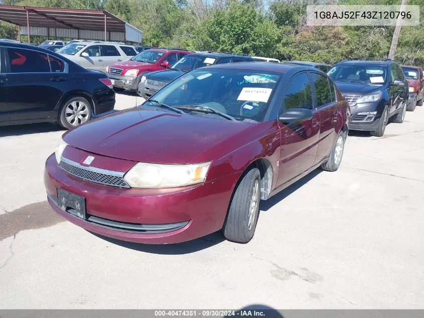 1G8AJ52F43Z120796 2003 Saturn Ion 2