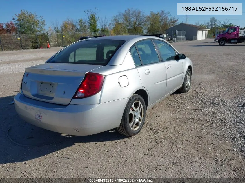 2003 Saturn Ion 3 VIN: 1G8AL52F53Z156717 Lot: 40493213