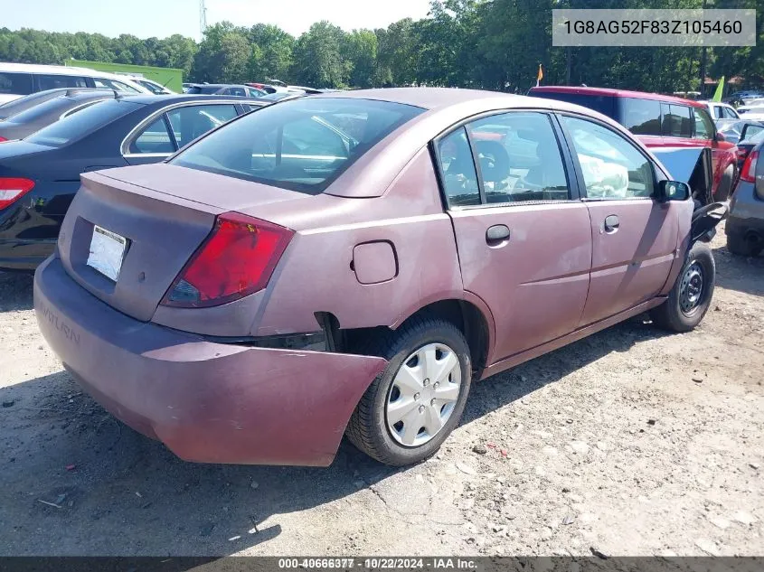 2003 Saturn Ion 1 VIN: 1G8AG52F83Z105460 Lot: 40666377