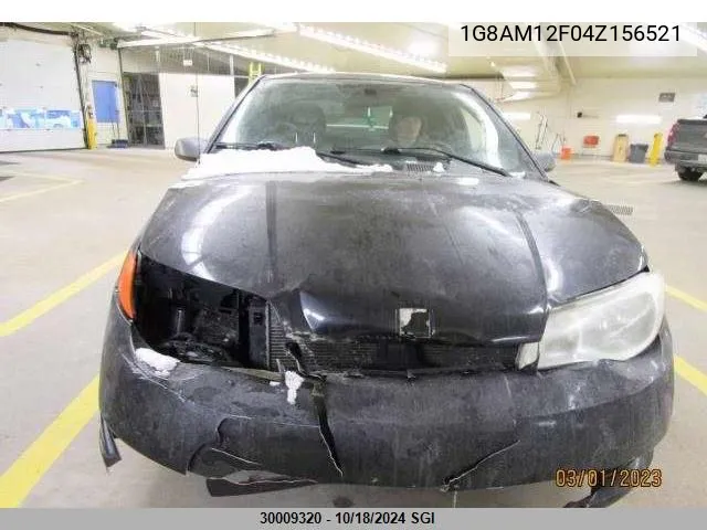 2004 Saturn Ion Level 2 VIN: 1G8AM12F04Z156521 Lot: 30009320