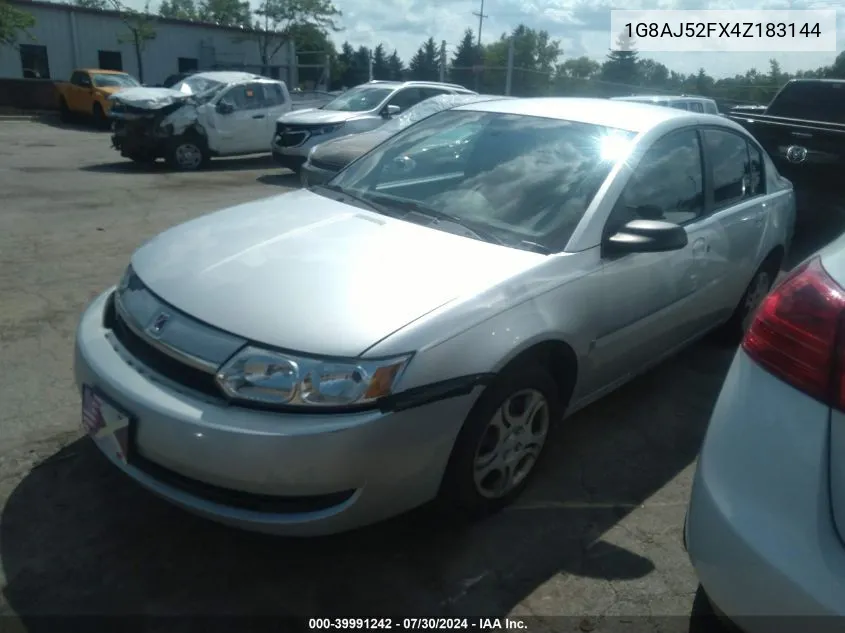 2004 Saturn Ion 2 VIN: 1G8AJ52FX4Z183144 Lot: 39991242