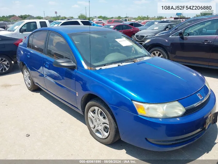 2004 Saturn Ion 2 VIN: 1G8AJ52F54Z206880 Lot: 40061890