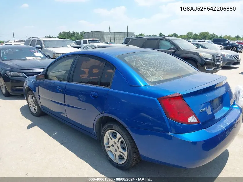 2004 Saturn Ion 2 VIN: 1G8AJ52F54Z206880 Lot: 40061890