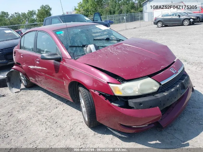 2004 Saturn Ion 2 VIN: 1G8AZ52F04Z175305 Lot: 40100769