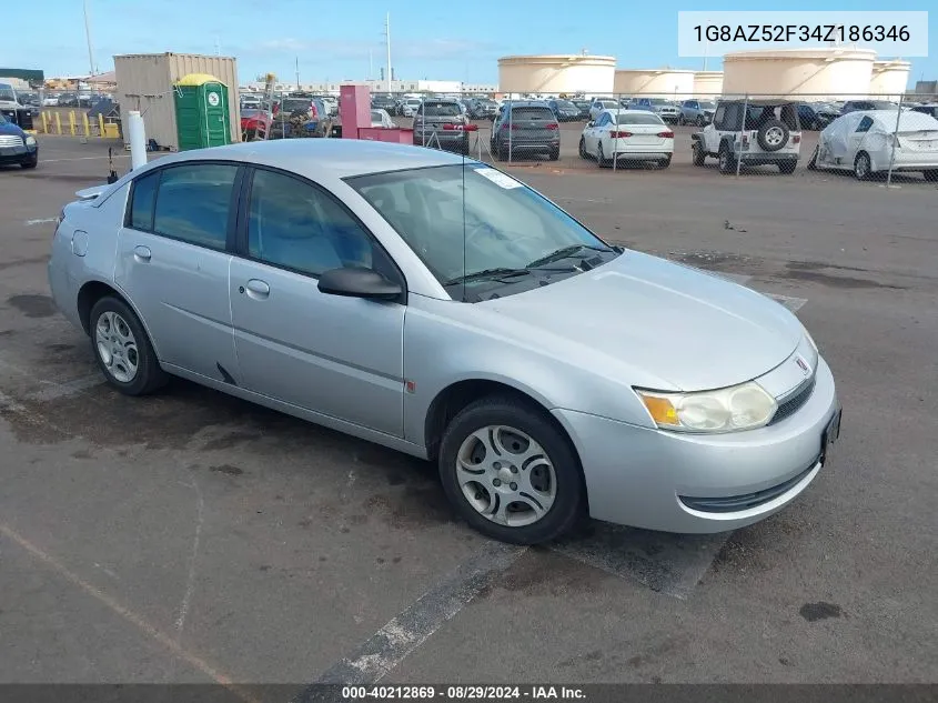 2004 Saturn Ion 2 VIN: 1G8AZ52F34Z186346 Lot: 40212869