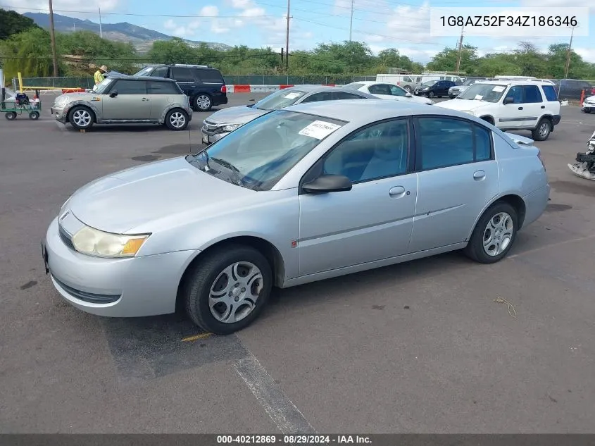 2004 Saturn Ion 2 VIN: 1G8AZ52F34Z186346 Lot: 40212869