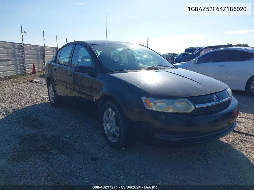 2004 Saturn Ion 2 VIN: 1G8AZ52F64Z186020 Lot: 40217271