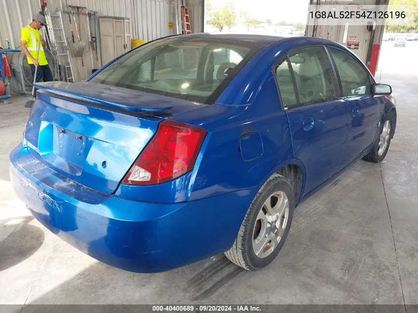 2004 Saturn Ion 3 VIN: 1G8AL52F54Z126196 Lot: 40400689