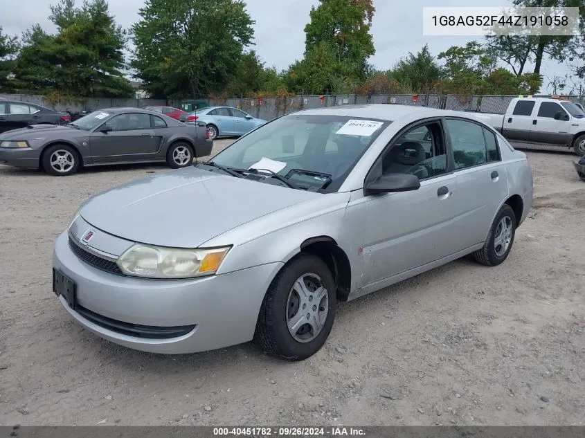 2004 Saturn Ion 1 VIN: 1G8AG52F44Z191058 Lot: 40451782