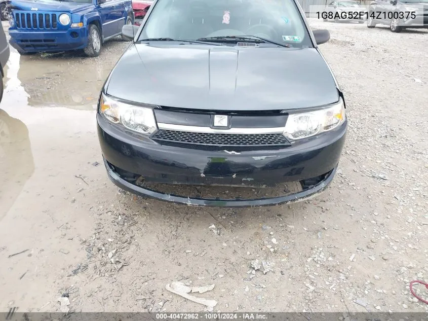 2004 Saturn Ion Level 1 VIN: 1G8AG52F14Z100375 Lot: 40472962