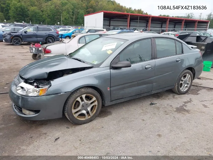 2004 Saturn Ion 3 VIN: 1G8AL54FX4Z183636 Lot: 40498483