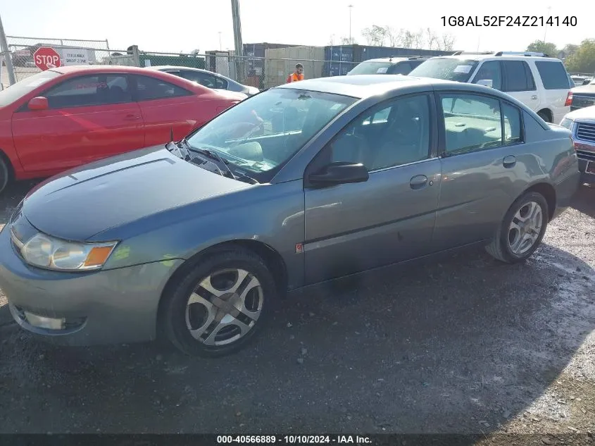 2004 Saturn Ion 3 VIN: 1G8AL52F24Z214140 Lot: 40566889