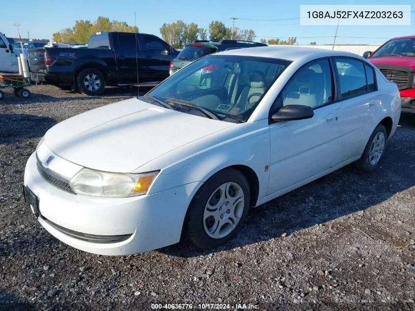 1G8AJ52FX4Z203263 2004 Saturn Ion 2