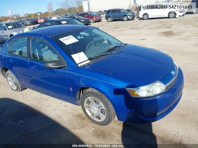 2004 Saturn Ion 2 VIN: 1G8AJ54F54Z101849 Lot: 40685933