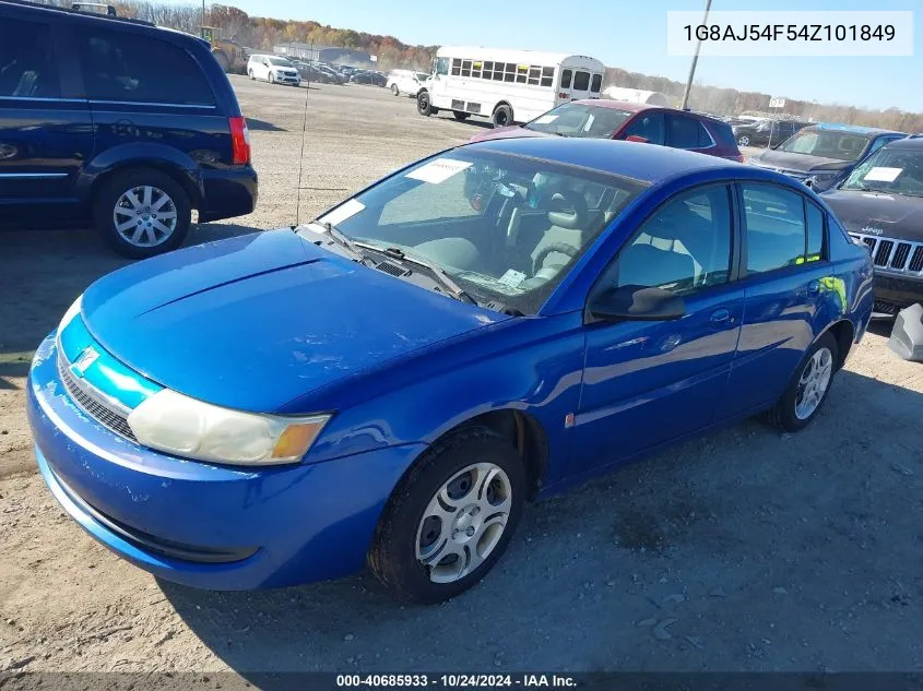 2004 Saturn Ion 2 VIN: 1G8AJ54F54Z101849 Lot: 40685933