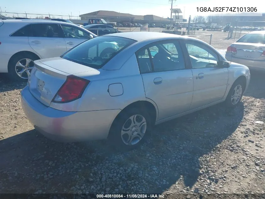 2004 Saturn Ion 2 VIN: 1G8AJ52F74Z101306 Lot: 40810084