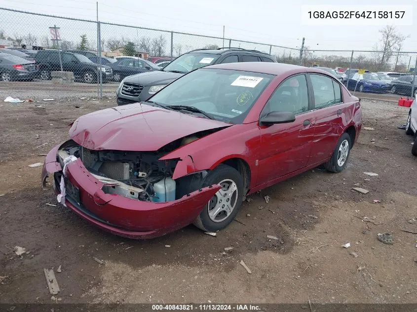 2004 Saturn Ion 1 VIN: 1G8AG52F64Z158157 Lot: 40843821