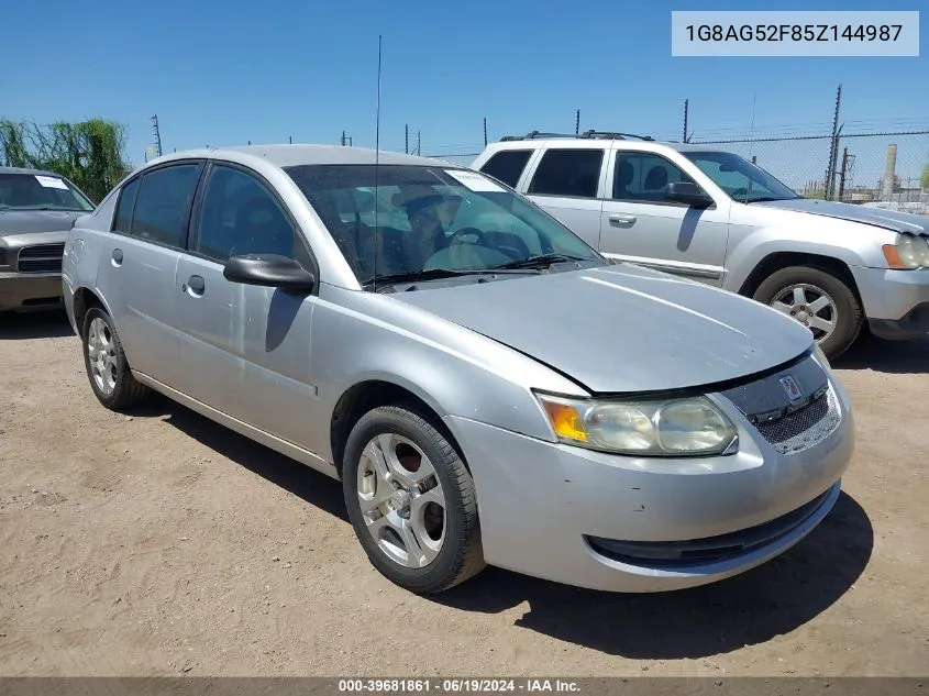 2005 Saturn Ion 1 VIN: 1G8AG52F85Z144987 Lot: 40205267